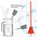 4Pcs Epoxy Mixing Stick Paint Stirring Rod Putty Cement Paint Mixer Attachment with Drill Chuck for Oil Paint(White). 