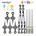 MCDFL DIY Kit Black Nordic Clock Hands Needles and Minute Wall Movement Mechanism Silent Head Loose Pieces Repair Fixing Watch. 