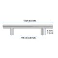 6 inch Stainless Steel Cabinet Handles, Brushed Nickel Kitchen Hardware Drawer Pulls, T Bar Drawer Pulls,  Interior Door Handles for Cabinets, Cupboard, Pack Of 4, 10 And 20.. 