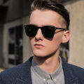 XWXX olarized Sunglasses en 2021 etro irror Square Sunglasses Vintage Anti-lare rier's Sun lasses For en Oculos. 