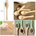 Pack of 6 Wooden Bamboo Spice jar Spoon/Suger Pot Spoon/Tea & Coffee Mixing Spoon/Ice Cream Spoon. 