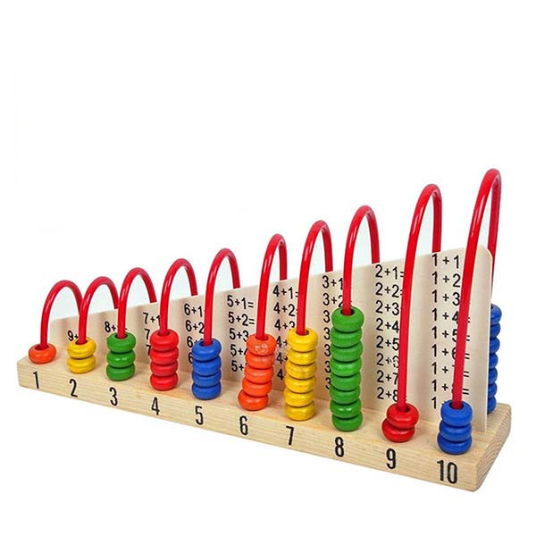 Wooden Calculation Shelf for Learning Counting Addition Subtraction ...