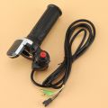48V Electric Bicycle Scooter Speed Throttle Grip LCD Display with Switch EBike Twist Throttle Accelerator Handlebar Grip. 