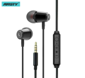 ANSTY Super Bass Stereo Ergonomics Headset 3.5mm In-Ear Metal Earbuds Earphones with Microphone Noise Isolating Handsfree for Smart Phones & Other Devices. 