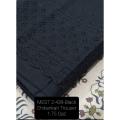 Ladies Chicken Kari Trouser With Border Black Unstitched 1.75 Yard. 