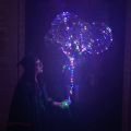 LED Light Up Bobo Balloons Party Decorative Fillable Transparent Balloons with Helium Globes Wedding Birthday DAY LED. 