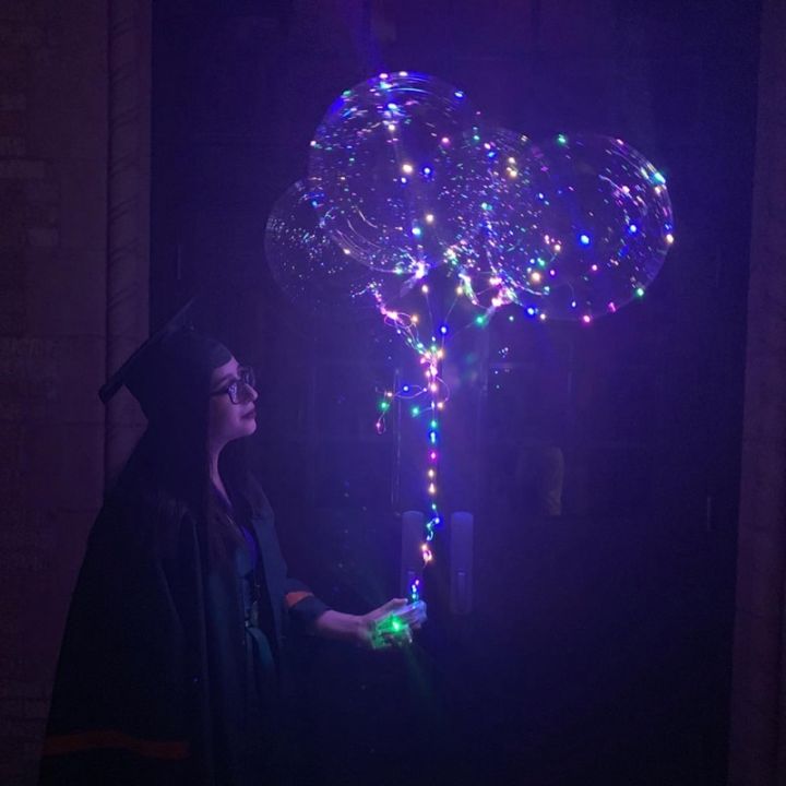 LED Light Up Bobo Balloons Party Decorative Fillable Transparent Balloons with Helium Globes Wedding Birthday DAY LED
