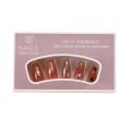 Hand-worn nail art nail piece Xiaohongshu autumn and winter new blush love nail stickers finished product detachable. 