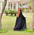 Black Georgette Abaya for Girls women Modest Abaya Islamic Dress Elegant Abaya Fashion Traditional Abaya Women's Abaya Black Abaya Designer Abaya. 