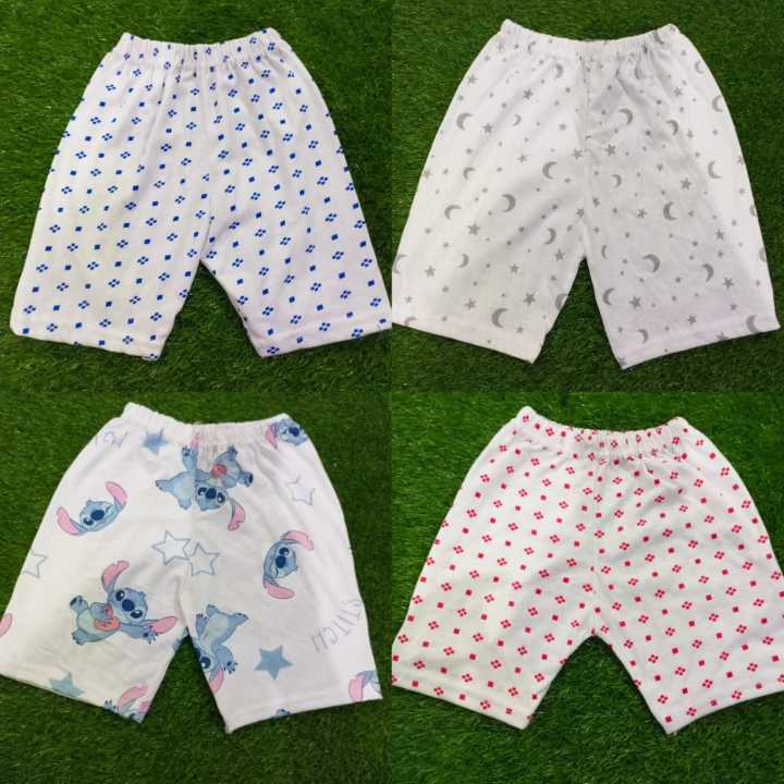 Pack of 5  Baby (unisex) soft cotton niker-trouser with elastic waist in random colors