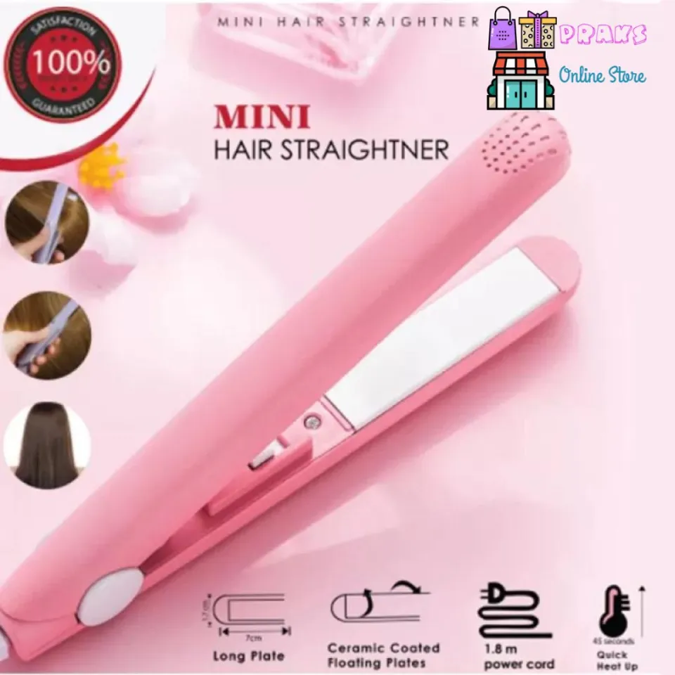 Mini Hair Straightener Travel Size Portable Mini Hair Flat Iron Straightener Daraz.pk