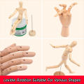 Artistic Wooden Mannequin Model Realistic Lightweight Movable And Adjustable Natural Wood Articulated Limbs Limbs Mannequin. 
