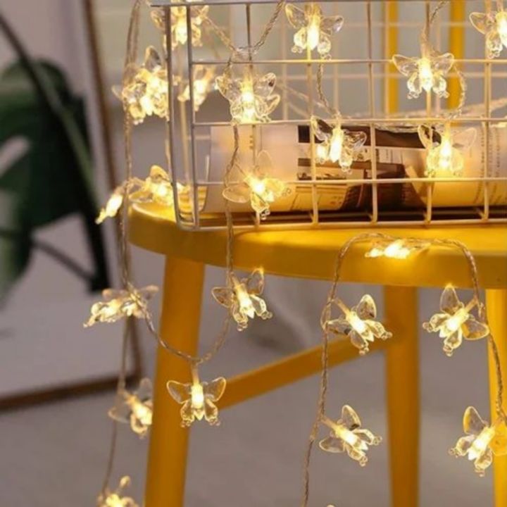 20 Butterfly LED Fairy Lights Battery Operated -Butterfly shape Led Lights for Room Decoration