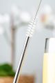 14AM Steel Straws + Straw Cleaning Brush | Straws for Drinking Juice | Metal Straw | Eco Friendly Products | Stainless Steel Straw | Strow | Straw for Kids | Reusable Straw | Steel Sipper with Straw. 