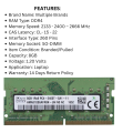 8gb DDR4 Ram original branded Ram for Laptop best Quality Multiple Brands. 