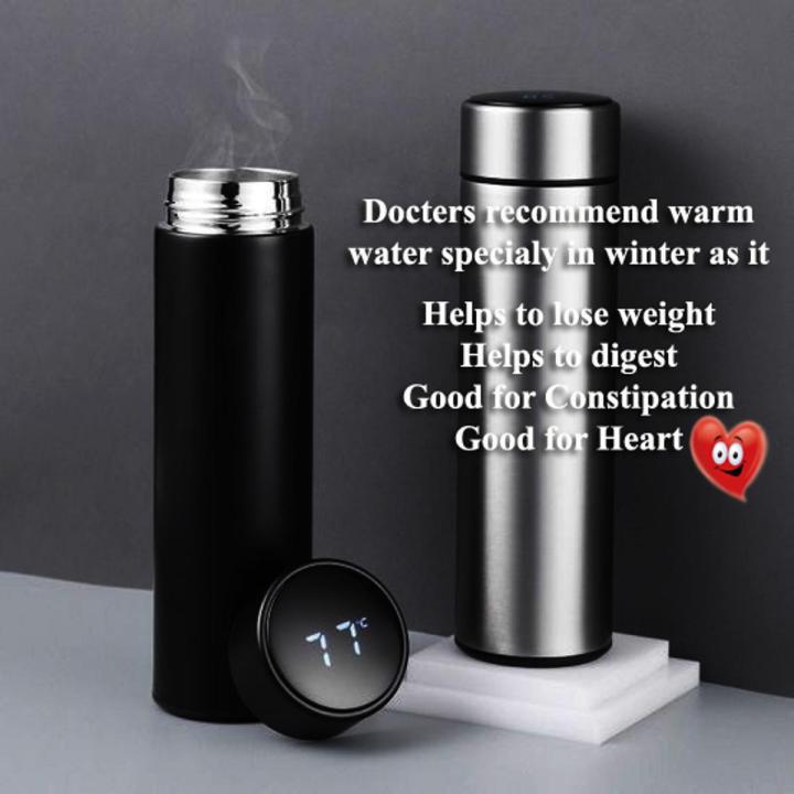 WATER BOTTLE HOT AND COOL WITH LED TEMPERATURE DISPLAY/STAY HOT - Main Image
