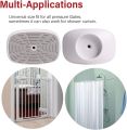 Safety Baby Gate Wall Protector Wall Saver for Pressure Mounted Gate Protect Walls/Baseboard/Stairs/Door Frame/Doorways Work on Pet & Dog Gates Easy to Install (White, 4 Pack). 