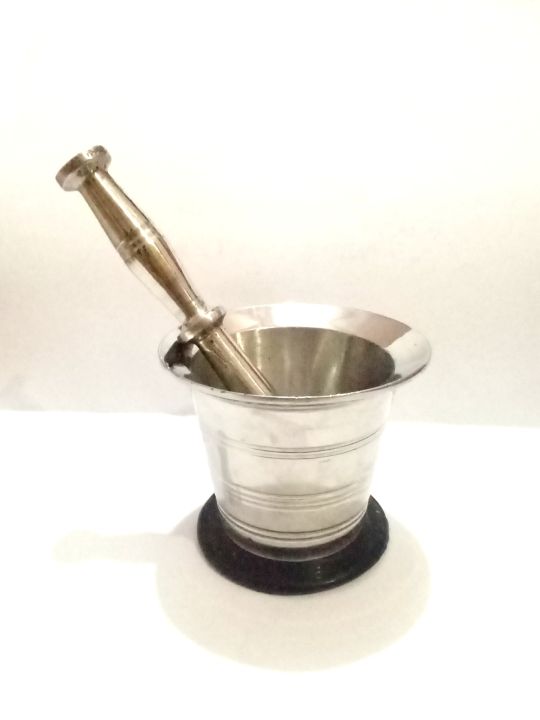 Stainless Steel Hawan Dasta (Spice Grinder) For Home Kitchen Supplies Grinding Tool - 1 Pieces