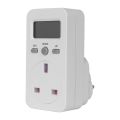Digital Power Meter Plug-In Socket Electric Wattmeter Energy Monitor Uk Plug. 