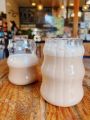 JUICE and COFFEE Glass with Color Straw | 1PC AIR TIGHT STRAW JUICE and COFFEE JAR | 500ML | HIGH QUALITY BOROSILICATE MADE Glass | light in weigh | can use in everyday drink. 