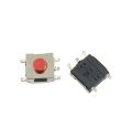 10Pcs Momentary Tactile Tact Red Push Button Switch 5 Pin SMD SMT 6x6x3.7mm. 