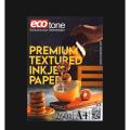 Ecotone Premium Glossy photo paper A4 size Embossed texture Card 260gm. 