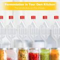 Brew Airlock Kit Plastic Wine Airlock 6 Airlocks and 12 Sealing Rings for Fermenting, Brewing, Beer, Wine, Sauerkraut. 