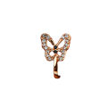 Crystal Butterfly Jewelry U-shaped Nose Ring -Diamond-studded Nose Clip -Non-hole Ear Bone Nose Clips Piercing Jewelry. 