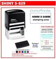 Shiny S-829 self-inking stamp 40mm x 64mm. 
