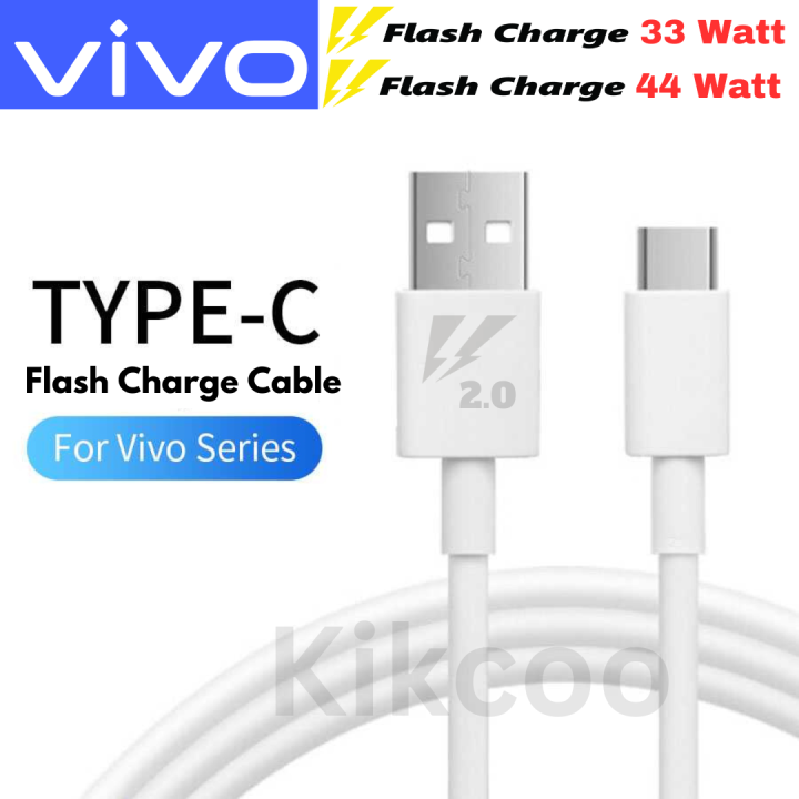Original Vivo 33 Watt 44 watt Flash Charging Usb to C Cable Compatible for vivo V21,V21 Pro,V23 5G,V23e 5G,V23 Pro 5G,vivo 23e,iqoo Z5,Z6,Z6x,iqoo neo 3,iqoo neo 6,neo 7 Vivo Flash Charging Cable (33 Watt 44 Watt Only Cable) Fast Cable 1M