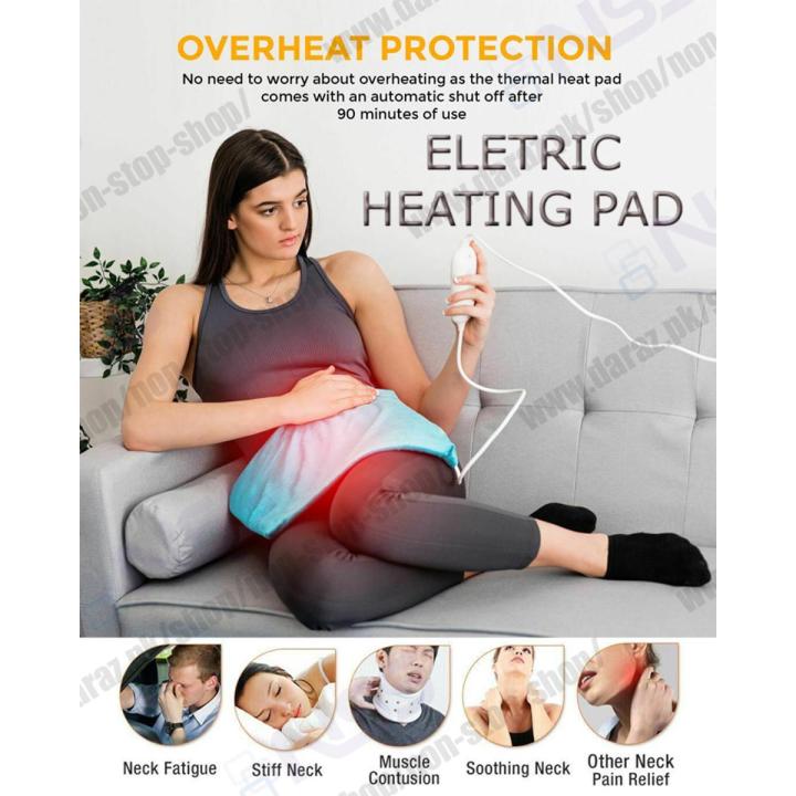 Electric Heating Pad For Back Pain And Cramps Relief Extra L Daraz.pk