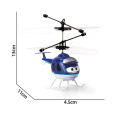 Hand Sensor Control Rechargeable Helicopter Toy For Kids - Lights Feature - Size Approx. 7 inches - Assorted Color. 