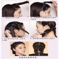 4 Pcs Set Styling Clip Bun Maker + Hair Twist Braid Ponytail Tool With Rat Tail Comb Tool Makes stylish hair Volumes Up Hair. 