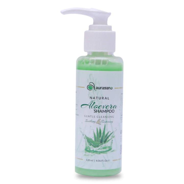 Aloe Vera Shampoo 120ML - Anti Hair Fall Shampoo - Shampoo for men & women - Shampoo Hair Growth - Organic shampoo - Shampoo for hair fall - Professional Shampoo - Herbal shampoo - Shampoo for hair long – Aleovera Shampoo By Auragano