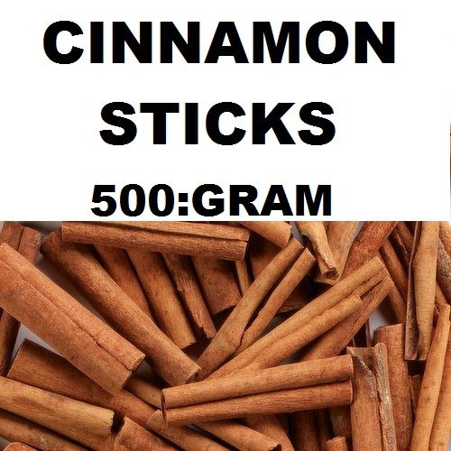 CINNAMON STICKS|WHOLE|500:GRAM