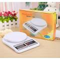 Ultimate Kitchen Weighing Machine Electronic Digital 10 kg Weight Scale with Backlit LCD for Shop, Food, Cake, Kids Food, Spices, Vegetable, Liquids, Chicken, Fruits (White). 