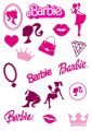 Barbie Stickers for Laptop Car Bike Phone Stickers 18Pcs Notebook Waterproof Sticker. 
