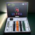 ULTRA 7  SMART WATCH with 7 Different straps in random colour and 49mm  BIG HD Display and wireless charging. 