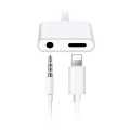2 in 1 Dual Port Splitter Gaming Adapter  for iPhone , Lightning Headphone Jack Audio & Charger Earpods Earphones Connector Compatible for iphone 7/ 7 Plus 8/8 Plus/ X/Xsmax 11/ 11 pro max. 