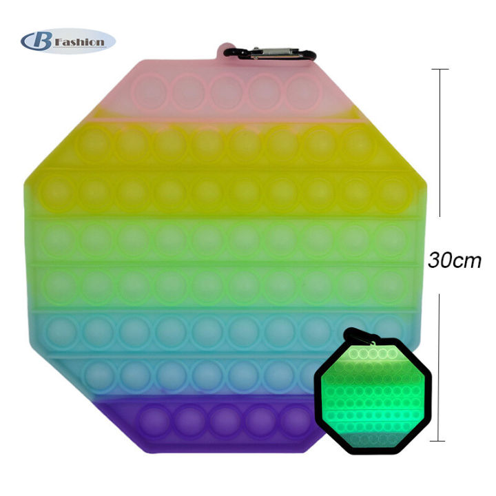 Luminous Big Size Pop It Fidget Toy Push Pops Bubble Toy With Hook Last Mouse Losts Game Thinking Training Puzzle Toy For Kids Pop It Buy 1 Take Fidget Toys Jumbo Pop It Fidget Toy Full Set Box Giant Pop It