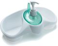 Kitchen Sink Organizer Detergent Dispenser Pump With Sponge Holder. Space Saving Sink Caddy. Kitchen or Bath. 
