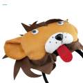 Kids Animals Costume Set Headdress for New Year Stage Performance Holiday Brown Coffee. 