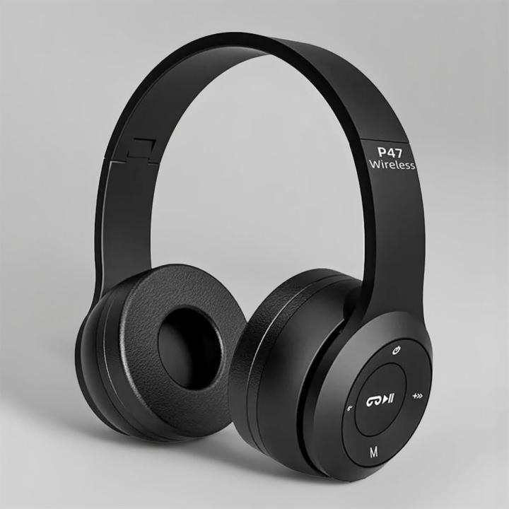 Orignal P47 Wireless Headset Bluetooth Foldable On-Ear Headphone Wireless Earbuds Invisible Ultra Small Bluetooth Handfree for all cell phones