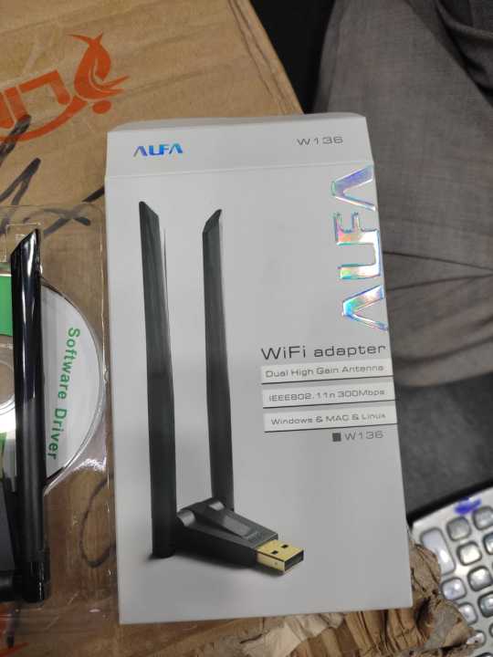 Alfa W136 WiFi Receiver / WiFi Adapter - Daul High Gain Antaenna - IEE802.11n - 300 Mpbs