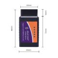 Mini Obd2 Bluetooth Scanner with 1 Pcs Black 3 Pin OBD2 Cable. 