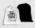 Time To Travel Printed Drawstring Bag Travel Customized Personalized Custom Name backpack. 