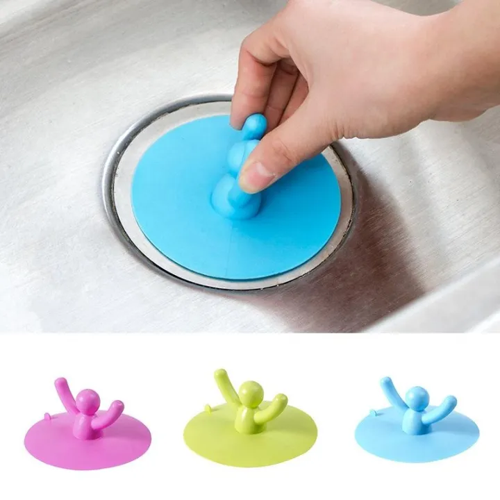 %E3%80%90FUN%20LIVE%E3%80%91%20Byssherer%201%20Pc%20Floor%20Drain%20Cover%20Little%20Man%20Kitchen%20Bathroom%20Rubber%20Tub%20Sink%20Plug%20Laundry%20Water%20Stopper%20-%20Image%204