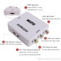 HDMI To RCA AV/CVBS Adapter HD 1080P Mini HDMI2AV Video Converter Box for TV D. 