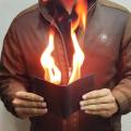 Fire Wallet Magic with FREE Fluid Bottle | High Quality Professional Grade | PU Leather Flame Magic Trick Wallet For Men For Women | By Dotbox. 
