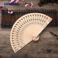 Sandalwood Folding Fan Portable Chinese Style Sandalwood Folding Fan Ideal for Catwalks Dance Performances Parties Exquisite Gift for Summer Southeast Asian Buyers' Favorite Wooden Hand Fan. 